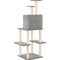 vidaXL Productos Para Mascotas-Rascador para gatos con postes de sisal 144,5 cm