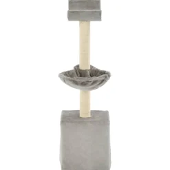 vidaXL Rascador para gatos con poste de sisal 105 cm Gris Clearance