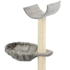 vidaXL Rascador para gatos con poste de sisal 105 cm Gris Clearance