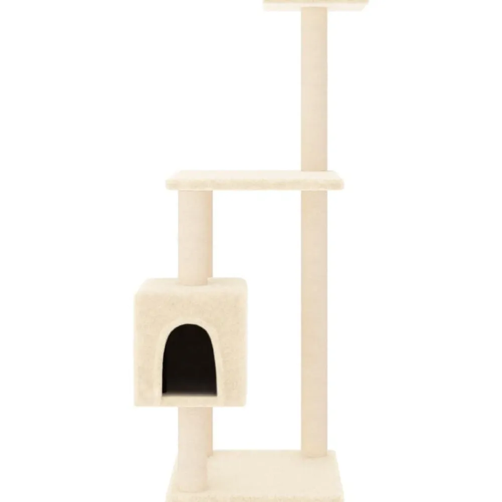 vidaXL Productos Para Mascotas-Rascador para gatos con postes de sisal color 104 cm