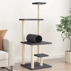 vidaXL Productos Para Mascotas-Rascador para gatos con postes de sisal 136 cm