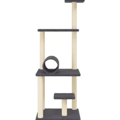 vidaXL Productos Para Mascotas-Rascador para gatos con postes de sisal 136 cm