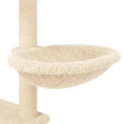 vidaXL Rascador para gatos con postes de sisal 153 cm Crema New