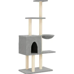 vidaXL Productos Para Mascotas-Rascador para gatos con postes de sisal 145 cm