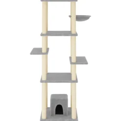 vidaXL Productos Para Mascotas-Rascador para gatos con postes de sisal 154 cm