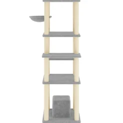 vidaXL Productos Para Mascotas-Rascador para gatos con postes de sisal 154 cm