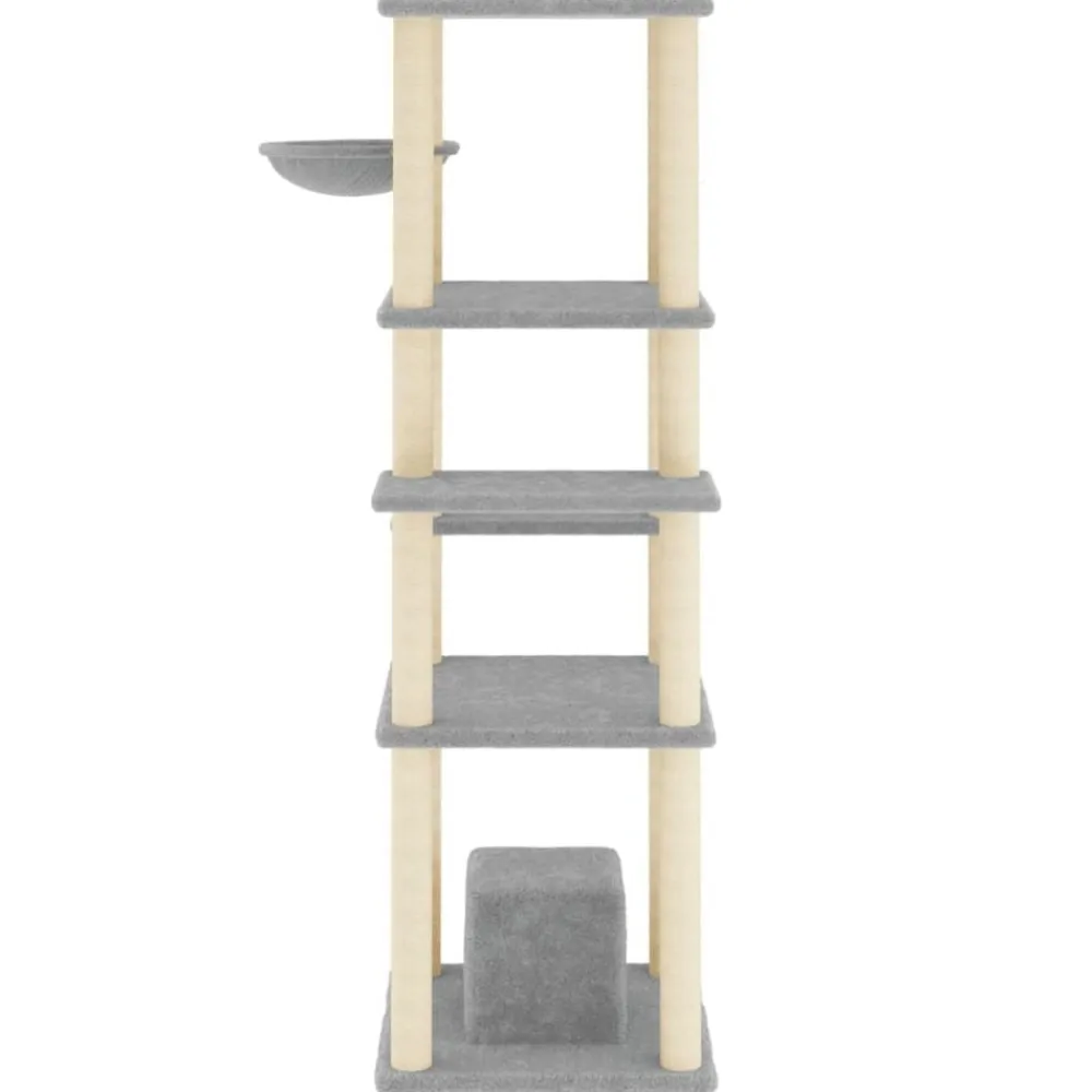 vidaXL Productos Para Mascotas-Rascador para gatos con postes de sisal 154 cm