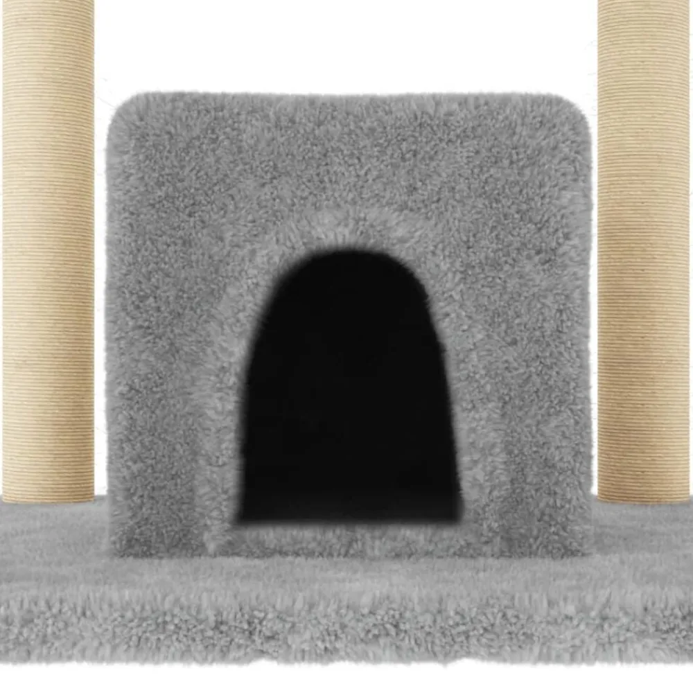 vidaXL Productos Para Mascotas-Rascador para gatos con postes de sisal 154 cm