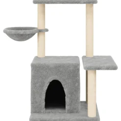 vidaXL Rascador para gatos con postes de sisal 83 cm Gris claro Sale