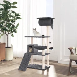 vidaXL Productos Para Mascotas-Rascador para gatos con postes de sisal 131 cm