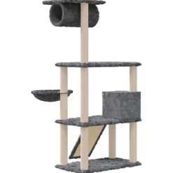 vidaXL Productos Para Mascotas-Rascador para gatos con postes de sisal 131 cm