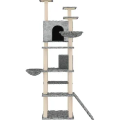 vidaXL Productos Para Mascotas-Rascador para gatos con postes de sisal 191 cm