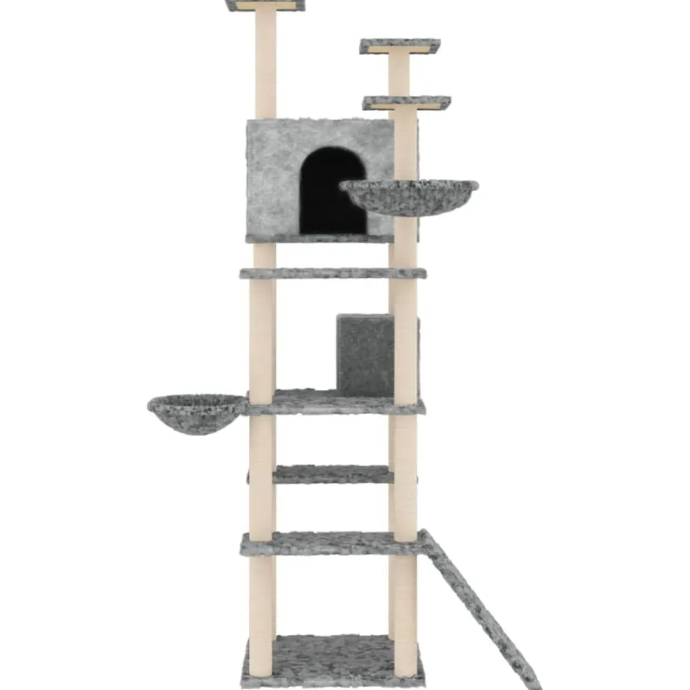 vidaXL Productos Para Mascotas-Rascador para gatos con postes de sisal 191 cm