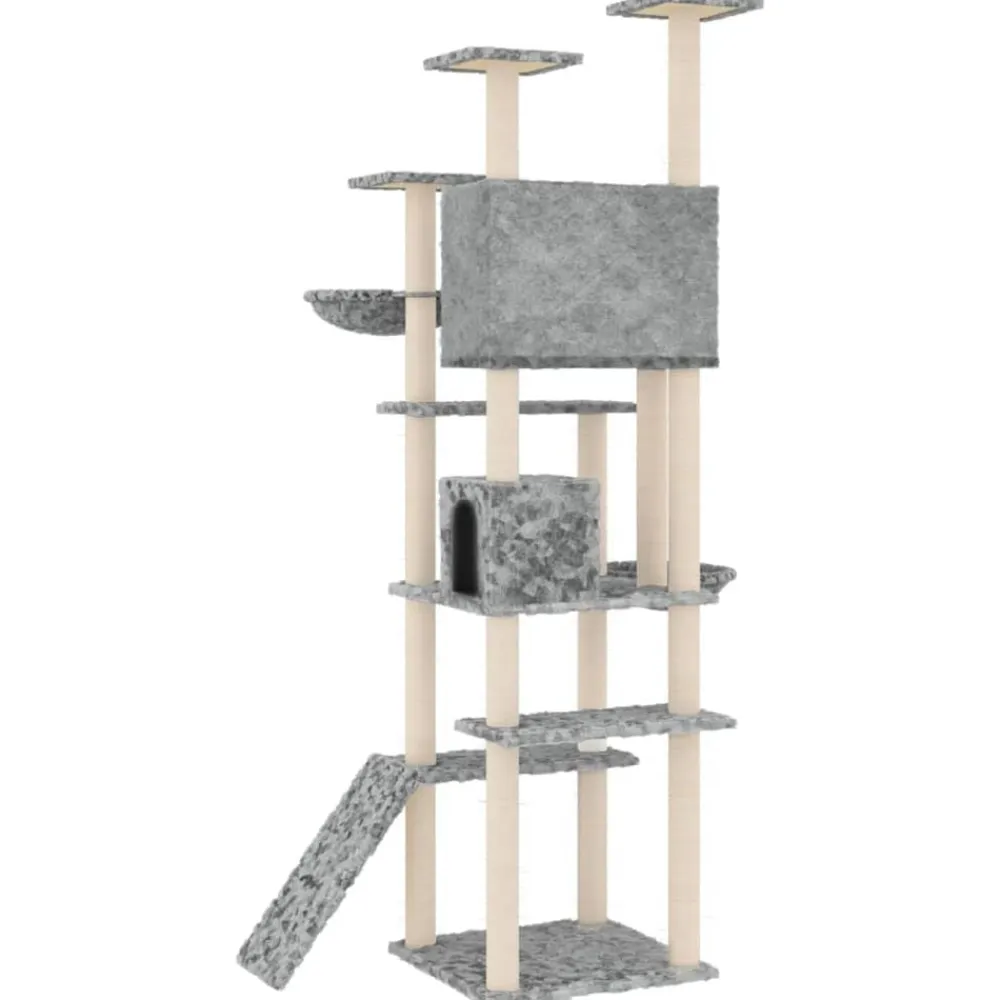 vidaXL Productos Para Mascotas-Rascador para gatos con postes de sisal 191 cm