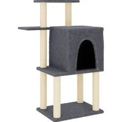 vidaXL Productos Para Mascotas-Rascador para gatos con postes de sisal 97 cm