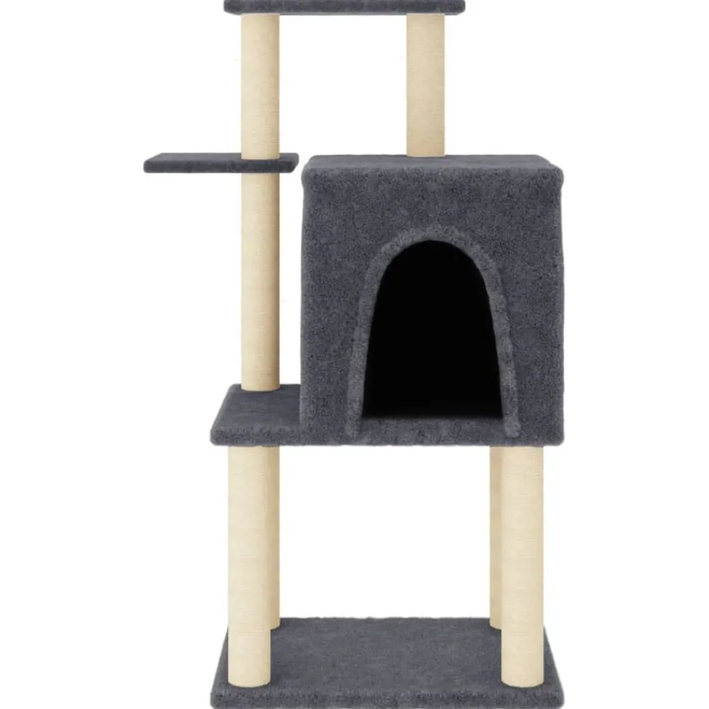 vidaXL Productos Para Mascotas-Rascador para gatos con postes de sisal 97 cm