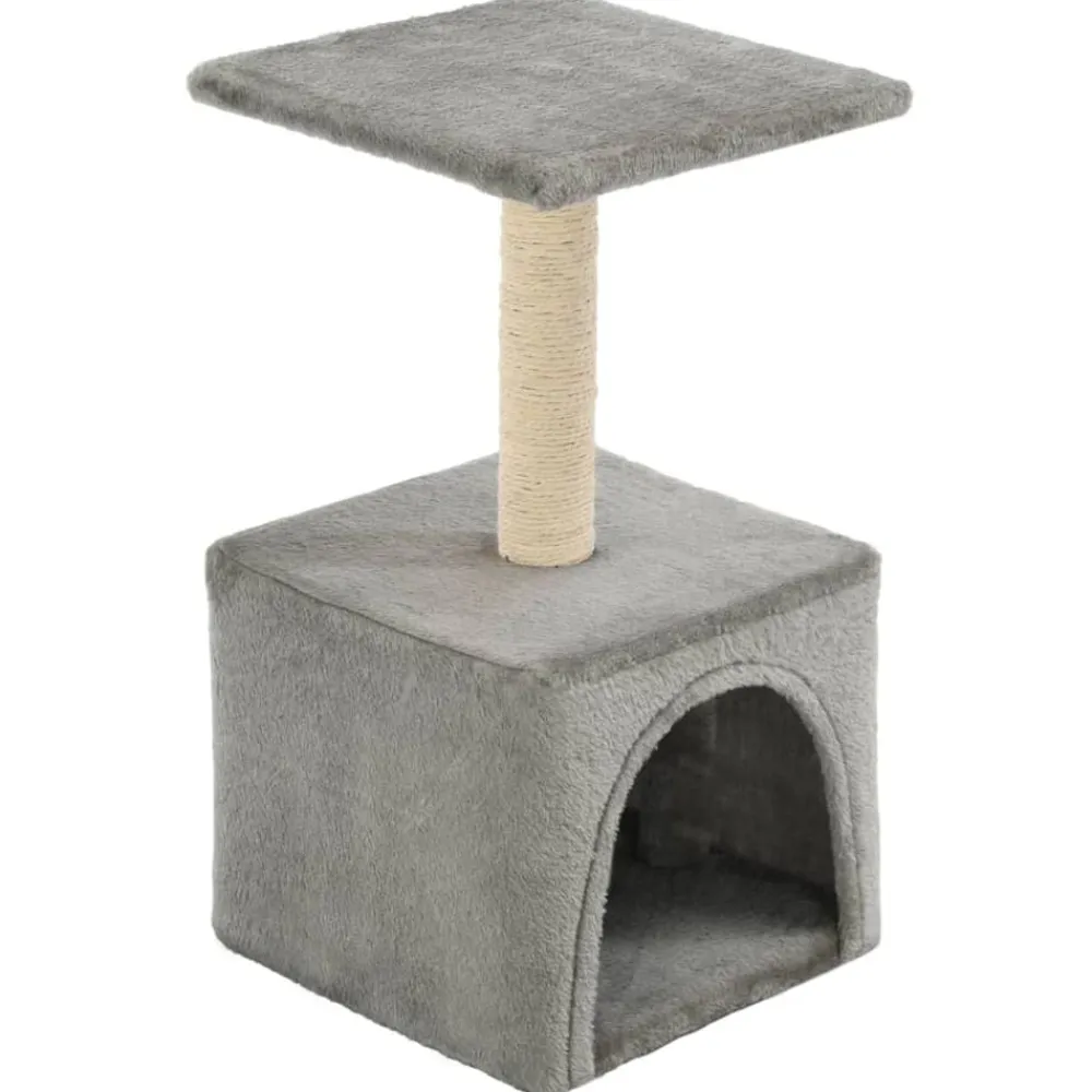 vidaXL Rascador para gatos con poste de sisal 55 cm Gris Outlet