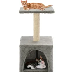 vidaXL Rascador para gatos con poste de sisal 55 cm Gris Outlet