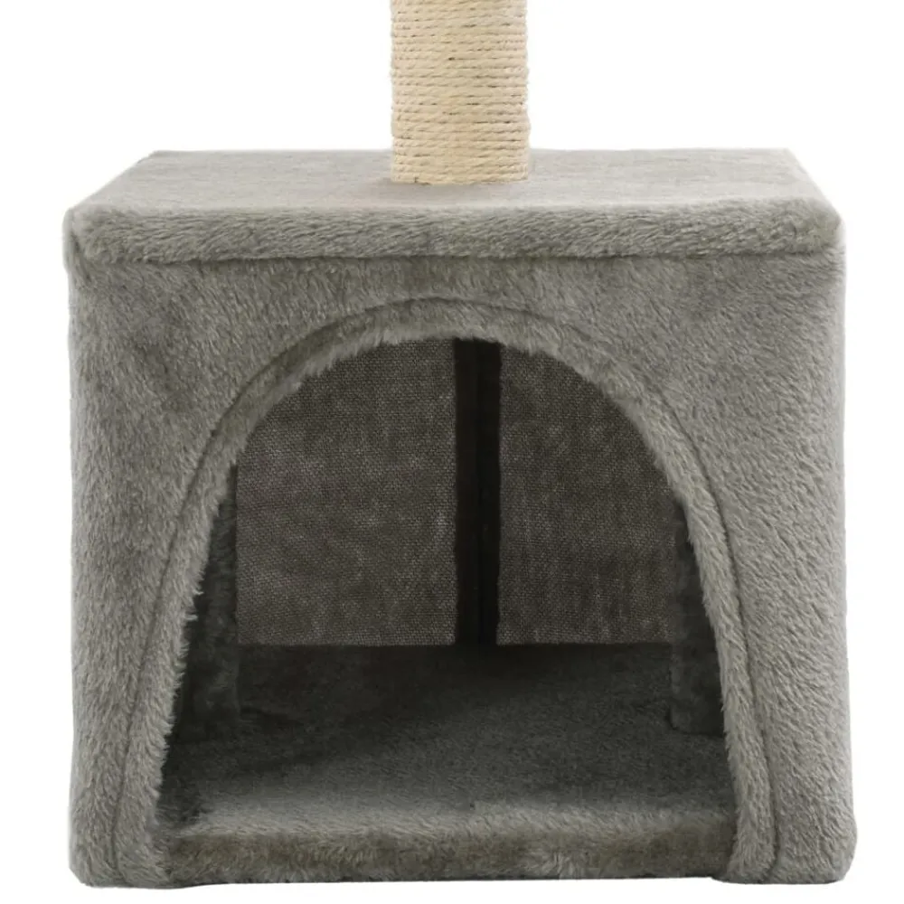 vidaXL Rascador para gatos con poste de sisal 55 cm Gris Outlet