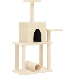 vidaXL Productos Para Mascotas-Rascador para gatos con postes de sisal color 122 cm