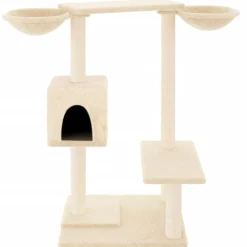 vidaXL Productos Para Mascotas-Rascador para gatos con postes para rascar color 82 cm