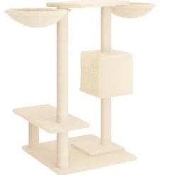 vidaXL Productos Para Mascotas-Rascador para gatos con postes para rascar color 82 cm