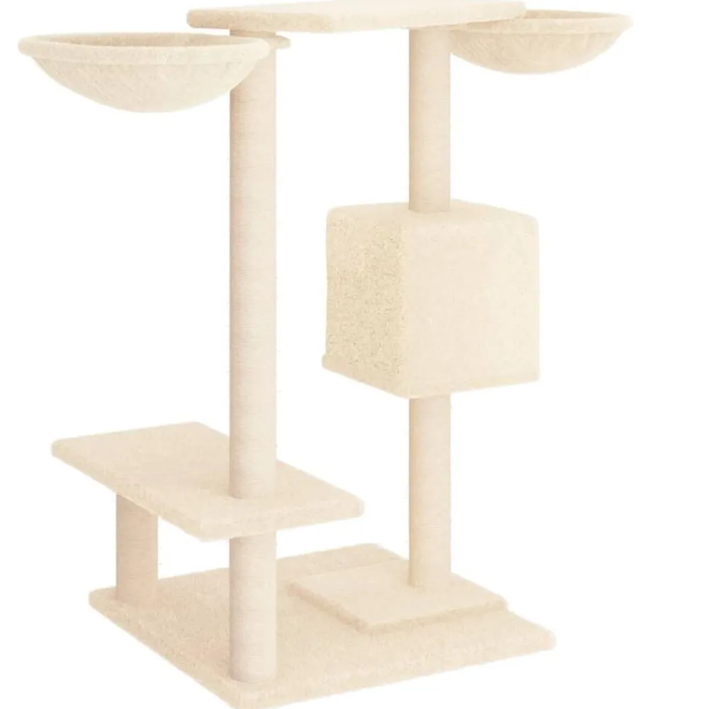 vidaXL Productos Para Mascotas-Rascador para gatos con postes para rascar color 82 cm