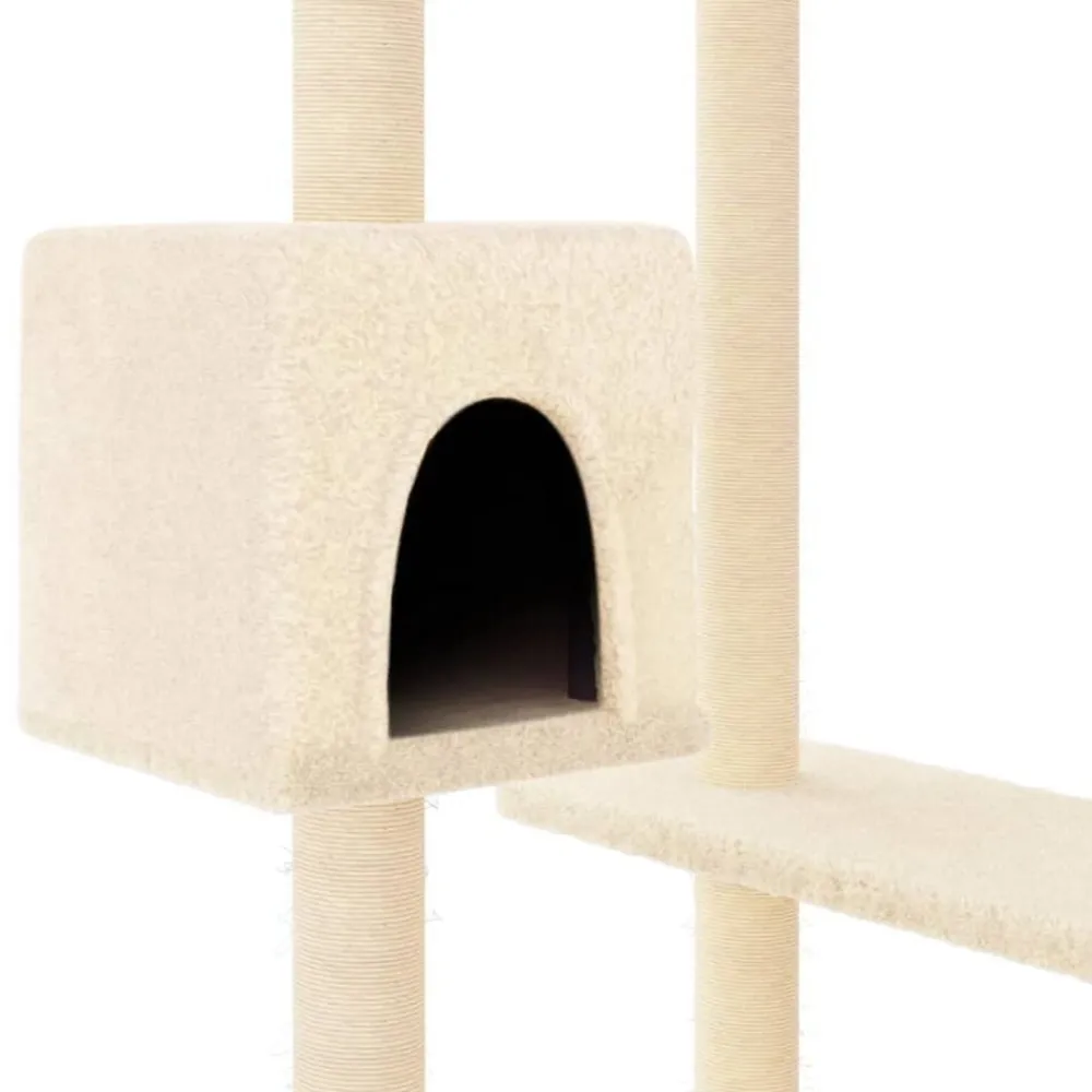 vidaXL Productos Para Mascotas-Rascador para gatos con postes para rascar color 82 cm