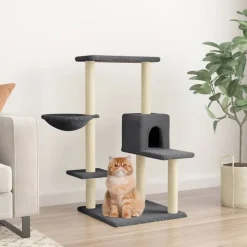vidaXL Productos Para Mascotas-Rascador para gatos con postes de sisal 95 cm