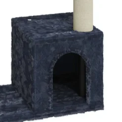 vidaXL Productos Para Mascotas-Rascador para gatos con postes de sisal oscuro 70 cm