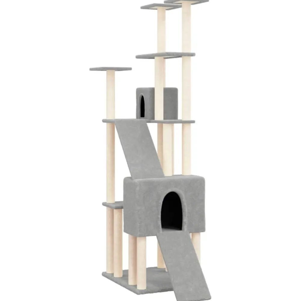 vidaXL Productos Para Mascotas-Rascador para gatos con postes de sisal 190 cm