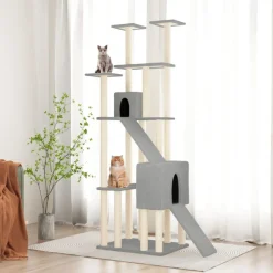 vidaXL Productos Para Mascotas-Rascador para gatos con postes de sisal 190 cm