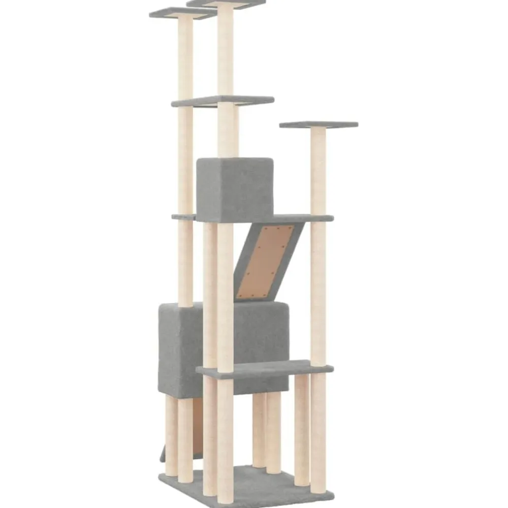 vidaXL Productos Para Mascotas-Rascador para gatos con postes de sisal 190 cm