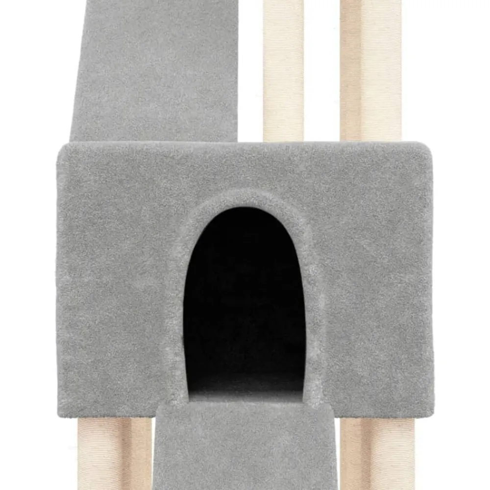 vidaXL Productos Para Mascotas-Rascador para gatos con postes de sisal 190 cm