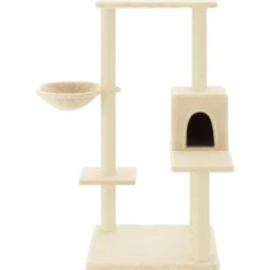 vidaXL Rascador para gatos con postes de sisal color 95 cm Crema Online