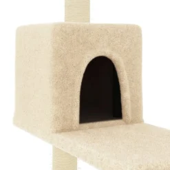 vidaXL Rascador para gatos con postes de sisal color 95 cm Crema Online