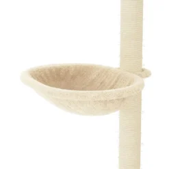 vidaXL Rascador para gatos con postes de sisal color 95 cm Crema Online