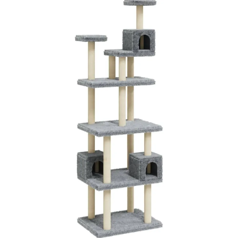 vidaXL Productos Para Mascotas-Rascador para gatos con postes de sisal 188 cm