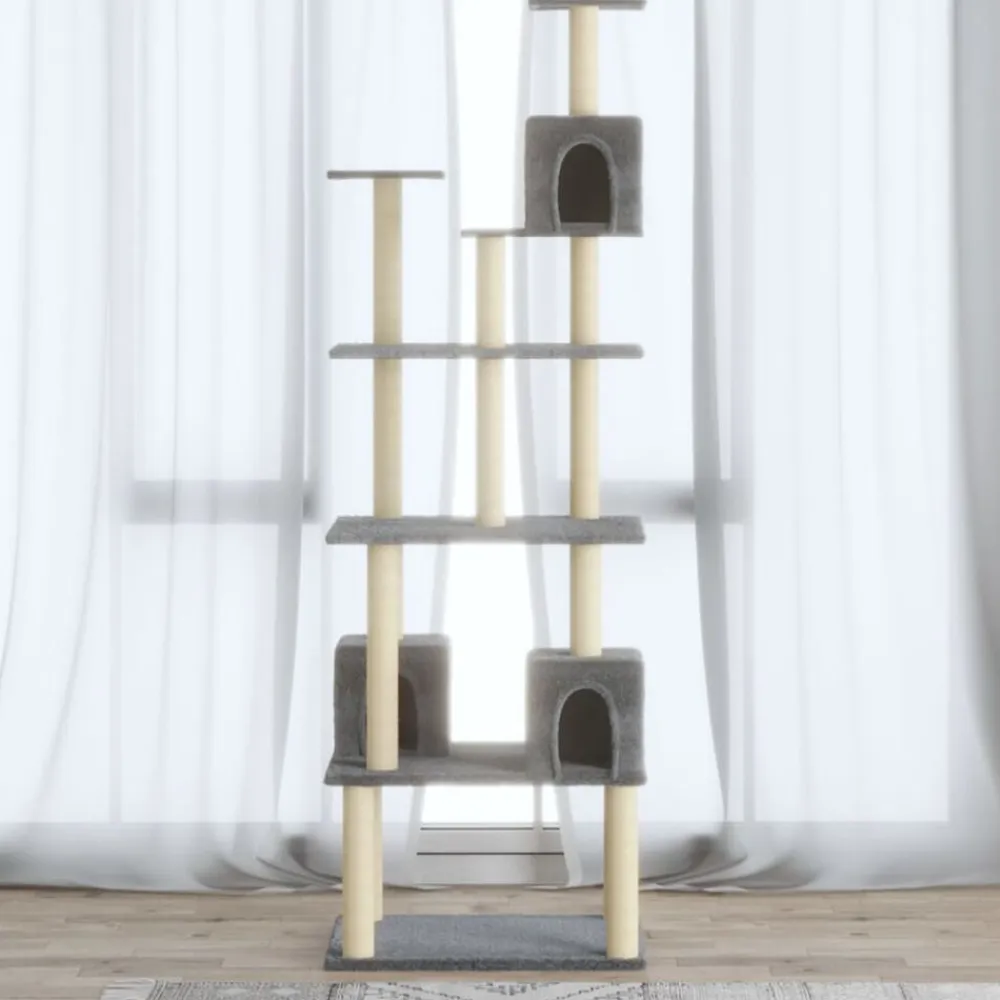 vidaXL Productos Para Mascotas-Rascador para gatos con postes de sisal 188 cm