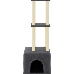 vidaXL Productos Para Mascotas-Rascador para gatos con postes de sisal 133,5 cm