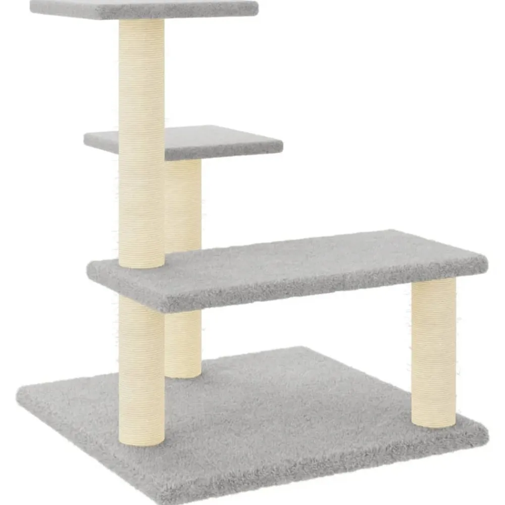 vidaXL Productos Para Mascotas-Rascador para gatos con postes de sisal 61 cm