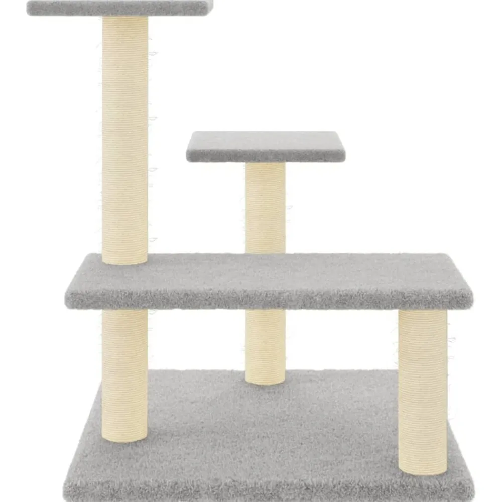 vidaXL Productos Para Mascotas-Rascador para gatos con postes de sisal 61 cm