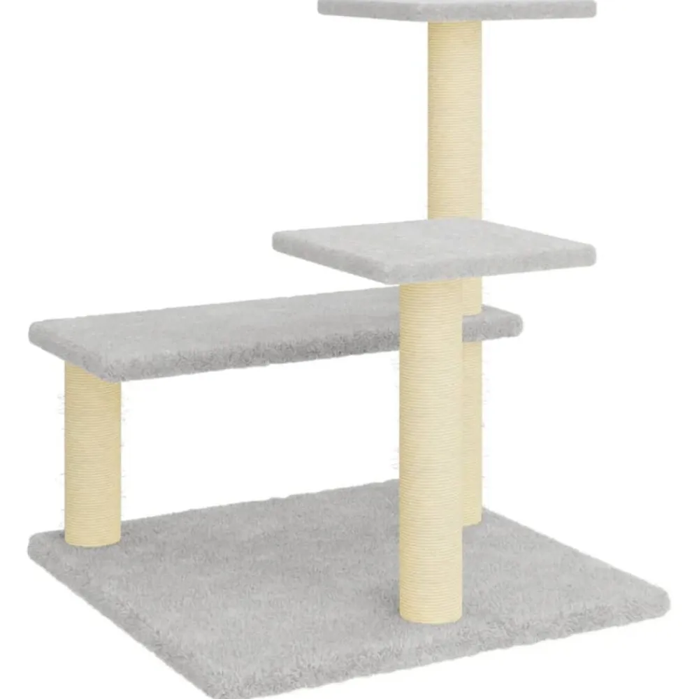 vidaXL Productos Para Mascotas-Rascador para gatos con postes de sisal 61 cm