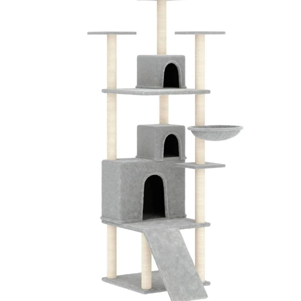 vidaXL Productos Para Mascotas-Rascador para gatos con postes de sisal 175 cm