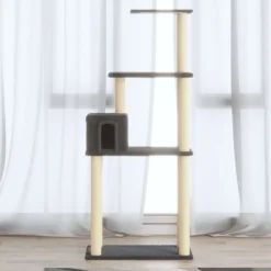 vidaXL Productos Para Mascotas-Rascador para gatos con postes de sisal 147 cm