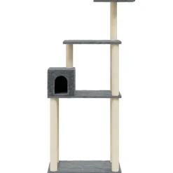 vidaXL Productos Para Mascotas-Rascador para gatos con postes de sisal 147 cm