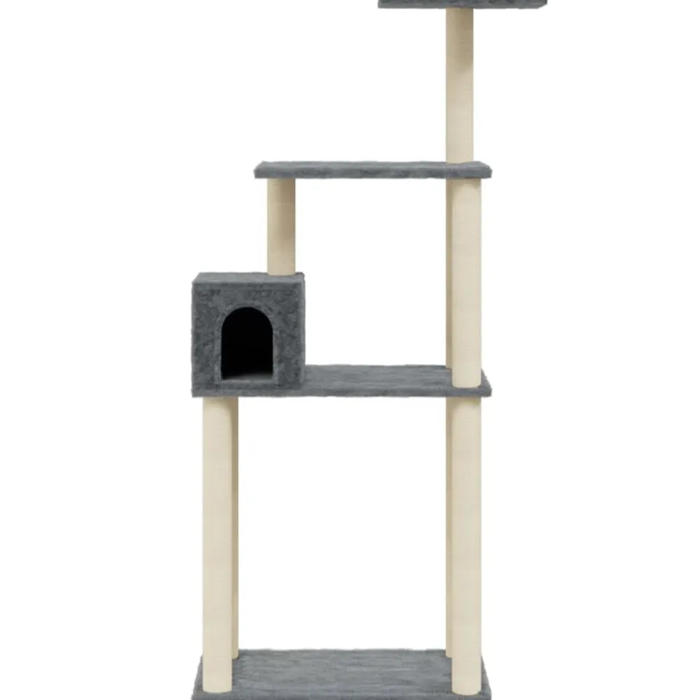 vidaXL Productos Para Mascotas-Rascador para gatos con postes de sisal 147 cm