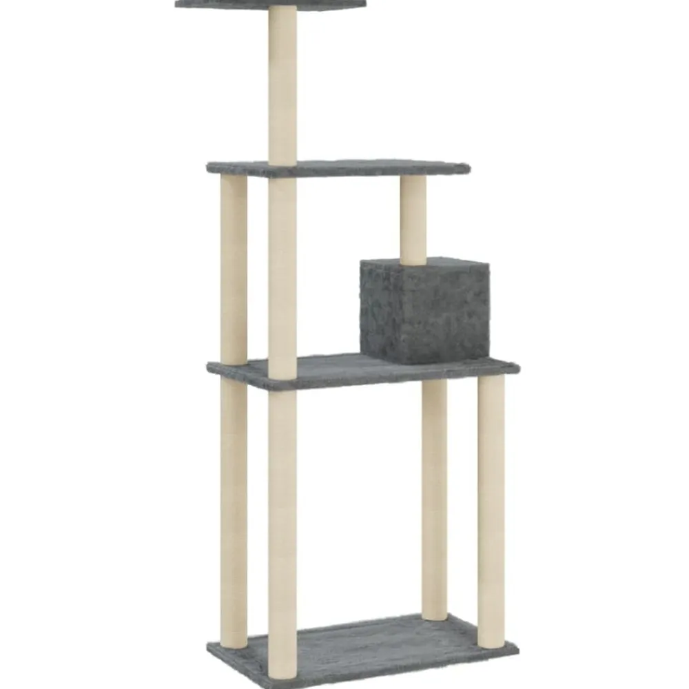 vidaXL Productos Para Mascotas-Rascador para gatos con postes de sisal 147 cm