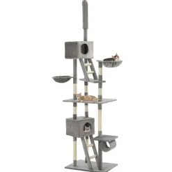 vidaXL Productos Para Mascotas-Rascador para gatos con poste rascador de sisal 230-260 cm