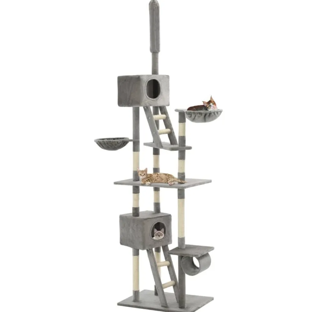 vidaXL Productos Para Mascotas-Rascador para gatos con poste rascador de sisal 230-260 cm